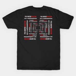 I'm A Mathemagician Not A Mathematician | RED T-Shirt